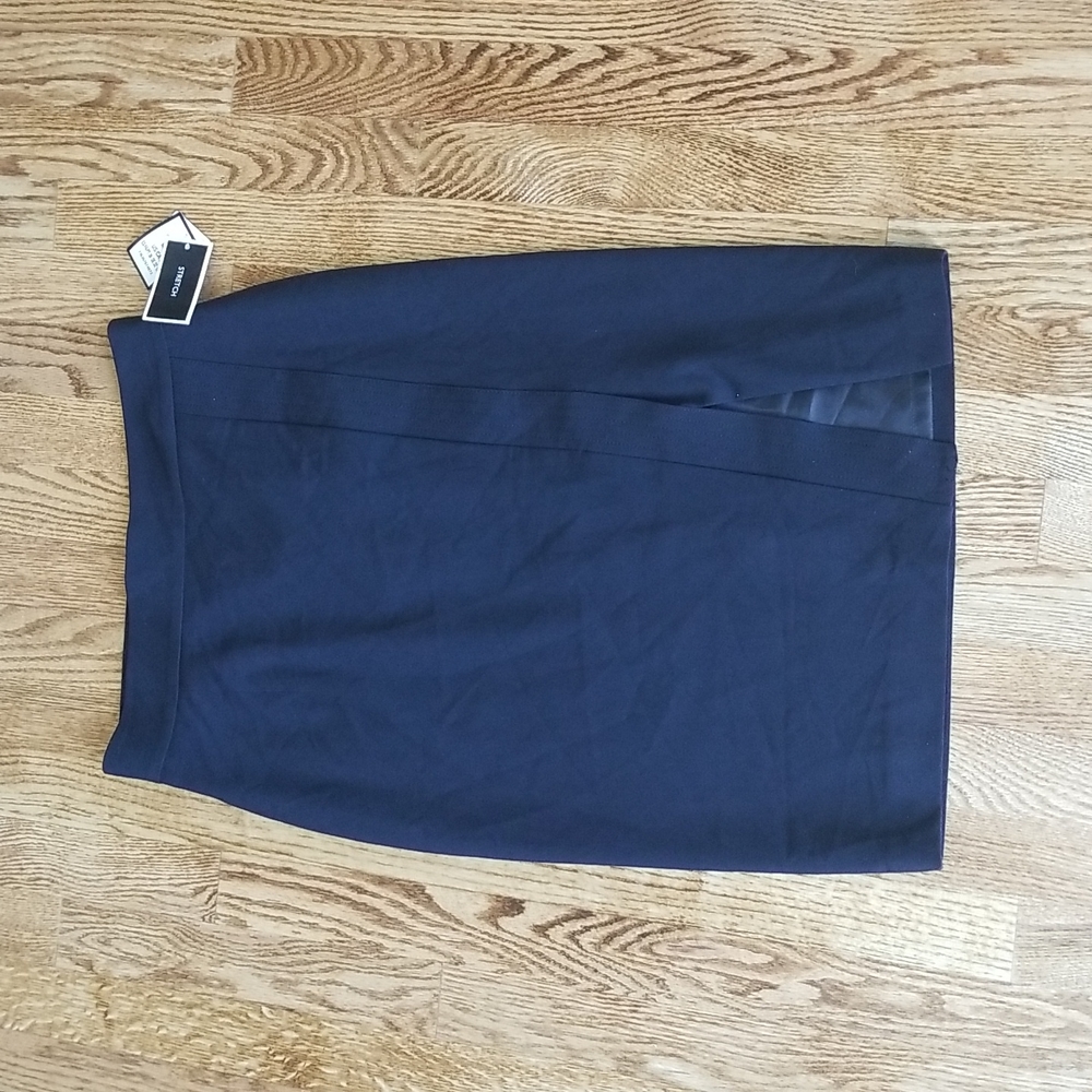 (2) NWT Nine West Midi Skirt Cute Side Slit Pencik Office Formal Professional